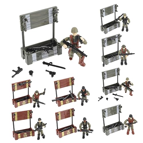 BCOATH 8St Sandtisch-Soldaten-Modelle Kinder Spielzeug Toys Jungs Spielzeug Armee-Spielzeug kleines Soldatenmodell Soldatenfiguren Sandkasten-Miniaturen Minifiguren Plastik von BCOATH