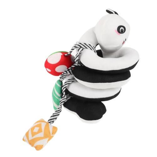 BCOATH Baby Spirale Hängender Kinderwagen Panda Design Autositz Spielzeug Schwarz Und Weiß Neugeborenes Plüsch Aktivitätsspielzeug Für 0 3 6 9 12 Monate Mädchen Jungen von BCOATH