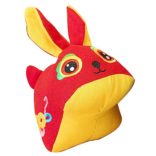 BCOATH Chinesisches Neujahr Kaninchen -maskottchenpuppe Entzückend Ausgestopfte Kaninchen -Hasen Maskottchenpuppe Spielzeug von BCOATH