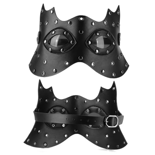 BCOATH Cosplay-Maske halloween masken halloweenmaske Novelty mask Party mask halloween masks Steampunk-Maske Maskerade-Gesichtsabdeckung Tanzmaske Maskenball Masken Karnevalsmaske Black von BCOATH