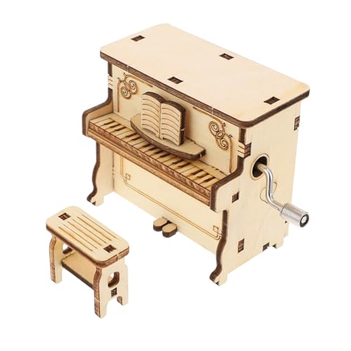 BCOATH DIY Holzpuzzle Spieluhr Klavier Musikbox Bausatz Pädagogisches Holzspielzeug für Kreatives Montagespiel Fördert Vorstellungskraft und Intelligenz BCOATH DIY Holzpuzzle Spieluhr Klavier Musikbox Bausatz Pädagogisches Holzspielzeug für Kreatives Montagespiel Fördert Vorstellungskraft und Intelligenz von BCOATH