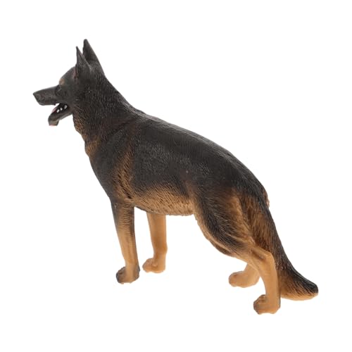 BCOATH Kuscheltier Für Hunde Hunde Spielzeug Deutsche Schäferhund Figurine Deutsche Schäferhund Gartenstatue Simuliertes Hundemodell Detailreiche Darstellung Für Zuhause Zoo Tier von BCOATH