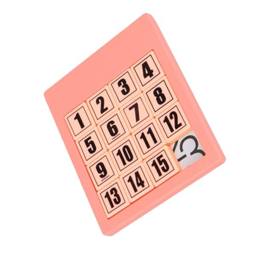 BCOATH Digitale Huarong-Straße Puzzlespiele Zappelspielzeug für Kinder kinderpuzzle Kinder rätsel Kleinkind-Puzzle Nummerntafel-Puzzle-Spielzeug Zahlenerkennungsspielzeug Abs Rosa von BCOATH