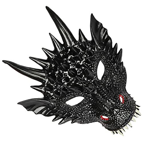 BCOATH Drachenmaske Halloween-Gruselmasken Gruselige Tiermasken Monstermaske Karnevalsmasken halloween masken halloweenmaske Karneval Drachenkopf Maske Karnevals-Drachen-Gesichtsmaske Pu von BCOATH