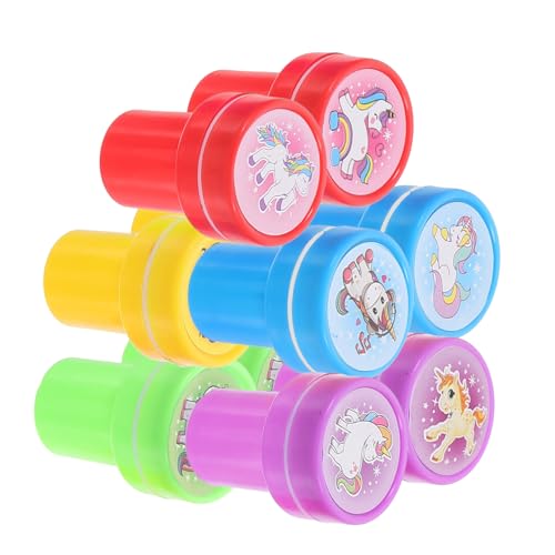 BCOATH Einhorn-Geburtstagsparty-Dekoration 10 Stück Kinderstempel Einhorn-Stempel für Kinder Kinderstempel Spielzeug Partygeschenke süßer Stempel von BCOATH