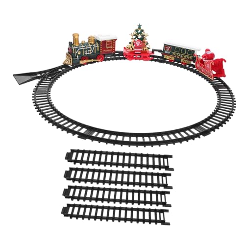 BCOATH Elektrischer Weihnachtszug mit Licht und Sound mit Schienen Einfache Montage Festliche Deko für Fördert Kreativität und Motorische Fähigkeiten unter Weihnachtsbaum BCOATH Elektrischer Weihnachtszug mit Licht und Sound mit Schienen Einfache Montage Festliche Deko für Fördert Kreativität und Motorische Fähigkeiten unter Weihnachtsbaum von BCOATH