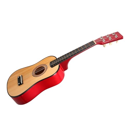 BCOATH Folk Akustikgitarre Für Anfänger 6 Saitige Gitarre Im Vintage Stil Holzfarbe Ideales Musikinstrument Für Und Kleinkinder von BCOATH