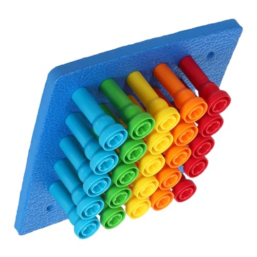 BCOATH Frühkindliches Montessori Steckspiel Teiliges Peg Board für Kleinkinder Feinmotorik Farb und Formsortierung Hand Auge Koordination und Kognitive Entwicklung BCOATH Frühkindliches Montessori Steckspiel Teiliges Peg Board für Kleinkinder Feinmotorik Farb und Formsortierung Hand Auge Koordination und Kognitive Entwicklung von BCOATH