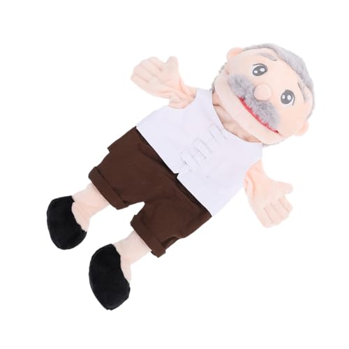 BCOATH Handpuppe Puppen Marionette Geschichtenerzählpuppe Stofftiere Für Puppen Für Spielzeug Cartoon Fingerpuppen Lustige Performance Requisite Familienspiel Puppe Pp Baumwolle Weiß von BCOATH