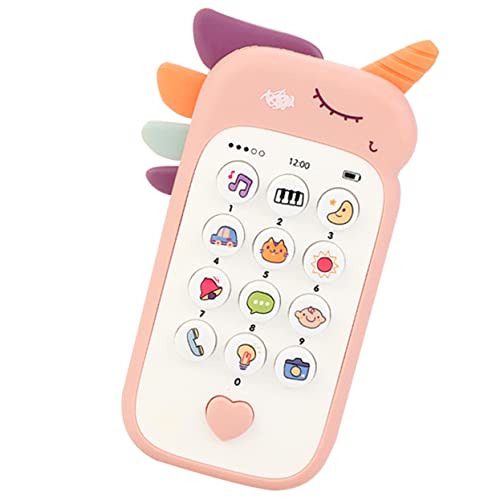 BCOATH Handy Für Kinder Schnurloses Telefon Telefone Für Kinder Spielzeug Für Kleinkinder Kinderspielzeug Kleinkindspielzeug Babyspielzeug Spielzeug Handy Spielen Rosa Plastik von BCOATH