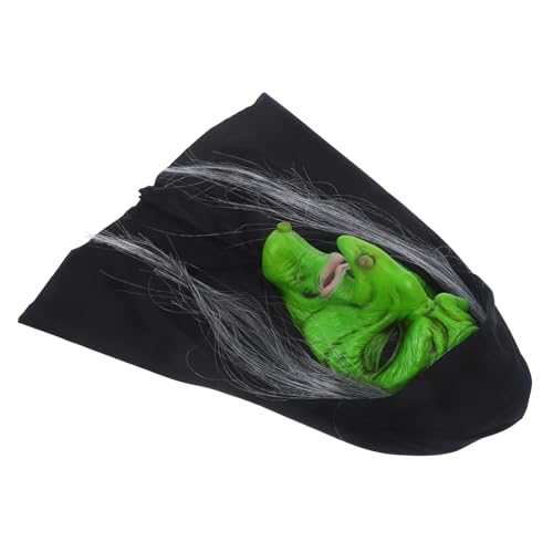 BCOATH Hexenmaske Leistungsmasken Halloween-maskenverzierung Gruselige Cosplay-maske Halloween Gruselig Alte Frauenmaske Halloween-gruselmaske Für Erwachsene Gruselige Maske Emulsion von BCOATH