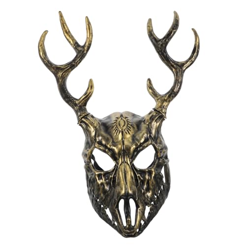 BCOATH Hirschgeweih Maske Halloween Abnehmbar Atmungsaktiv Kostümmaske für Erwachsene Party Cosplay Vielseitig Verwendbar Role-playing Zubehör BCOATH Hirschgeweih Maske Halloween Abnehmbar Atmungsaktiv Kostümmaske für Erwachsene Party Cosplay Vielseitig Verwendbar Role-playing Zubehör von BCOATH