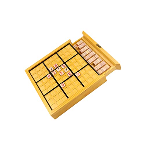 BCOATH Holz Sudoku Brettspiel Intelligentes Denkspiel für Erwachsene und Kreatives Puzzle mit Glatter Oberfläche Sicheres DIY Familienspiel und Vorstellungskraft BCOATH Holz Sudoku Brettspiel Intelligentes Denkspiel für Erwachsene und Kreatives Puzzle mit Glatter Oberfläche Sicheres DIY Familienspiel und Vorstellungskraft von BCOATH
