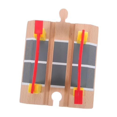 BCOATH Holz Zugschienen Zubehör Bahnübergang Schranke Modell Eisenbahn Absperrung Simulation für Motorik und Kreatives BCOATH Holz Zugschienen Zubehör Bahnübergang Schranke Modell Eisenbahn Absperrung Simulation für Motorik und Kreatives von BCOATH