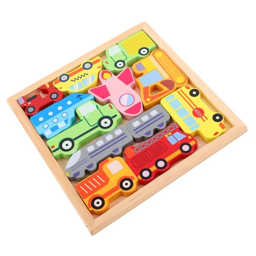 BCOATH Holzpuzzle Fahrzeug Transportsystem für Kindergarten von Hand Auge koordination Kreatives Lernspielzeug zur Kognitiven Entwicklung BCOATH Holzpuzzle Fahrzeug Transportsystem für Kindergarten von Hand Auge koordination Kreatives Lernspielzeug zur Kognitiven Entwicklung von BCOATH