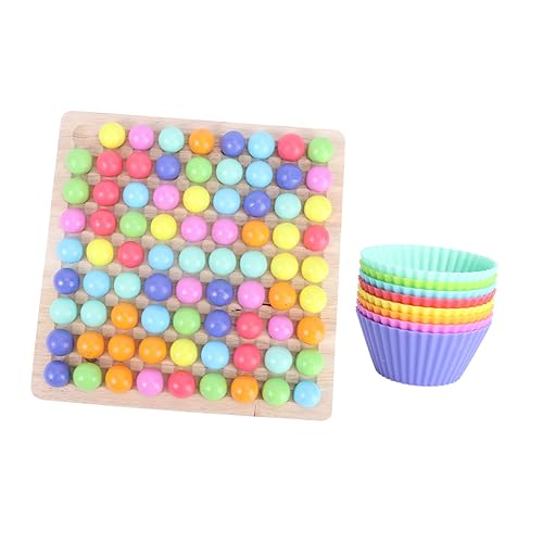 BCOATH Holzspielzeug Regenbogen Farbige Perlen Spiel Lernspielzeug für Montessori Pädagogisch Eltern Junge Mädchen Interaktiv Jungen Mädchen BCOATH Holzspielzeug Regenbogen Farbige Perlen Spiel Lernspielzeug für Montessori Pädagogisch Eltern Junge Mädchen Interaktiv Jungen Mädchen von BCOATH