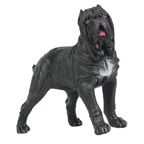 BCOATH Hundeschmuck Hundedekor Figuren Für Kleinkinder Hundestatue Für Kinder Spielzeug Hundefiguren Für Kinder Indoor-tiermodell Tischdekoration Kinder Dekor Hundemodelle Plastik Black von BCOATH