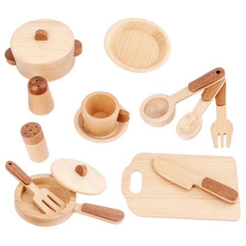 BCOATH Kinderküchen Spielset aus Hochwertigem Buchenholz Kreatives Langlebiges Kochgeschirr Umweltfreundliches Küchenzubehör für Fördert Kreativität und Kognitive Entwicklung BCOATH Kinderküchen Spielset aus Hochwertigem Buchenholz Kreatives Langlebiges Kochgeschirr Umweltfreundliches Küchenzubehör für Fördert Kreativität und Kognitive Entwicklung von BCOATH