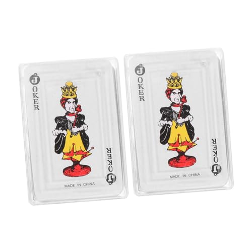 BCOATH 2er-Pack Miniatur-pokerkarten Papierspielzeug Für Jungen Und Mädchen Puppenhaus-Dekoration Kompakte Reisekartenspiele von BCOATH