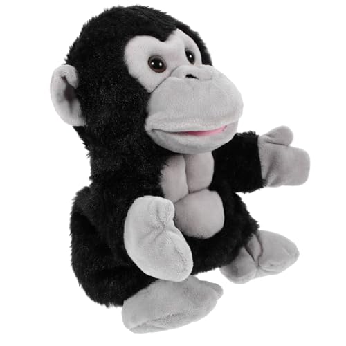 BCOATH Entzückende Gorilla-handpuppe Stofftierspielzeug Für Kleinkinder Lebensechte Eigenschaften Handpuppe Für Jungen Und Mädchen Für Spaß Beim Geschichtenerzählen von BCOATH