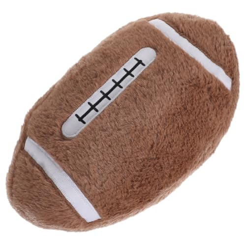 BCOATH Kuschelkissen Kissen Flauschig Kreatives Rugby Ball Kissen Üsch Kissen Für Fußballfans Sport Deko Sofakissen Geschenkidee Für Und Erwachsene Ideal Für Party Und Geburtstagsfeiern von BCOATH