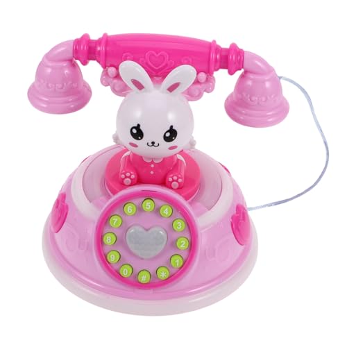 BCOATH Telefon mit Wählscheibe für Jungen und Mädchen Spielzeug altes Telefon Requisite für Jungen und Mädchen Rollenspiele und Sprachenlernen von BCOATH