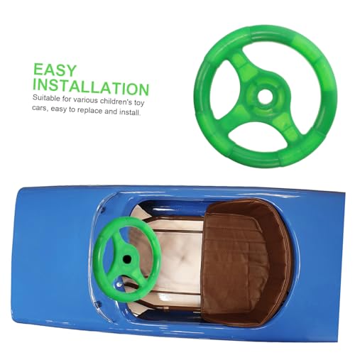 BCOATH Lenkrad in Grün Robustes Plastiklenkrad für Bumper Cars und Kinderfahrzeuge Interaktives Lernspielzeug Hand auge koordination und Verkehrsverständnis Einfach zu Montieren BCOATH Lenkrad in Grün Robustes Plastiklenkrad für Bumper Cars und Kinderfahrzeuge Interaktives Lernspielzeug Hand auge koordination und Verkehrsverständnis Einfach zu Montieren von BCOATH