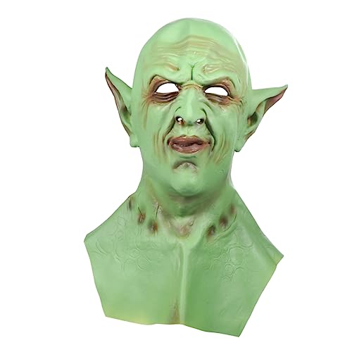 BCOATH Maske halloween mask hallowen masks Festival props Theme party mask horror mask kloburste Halloween-Outfits Halloweenkostüm Cosplay-Kopfbedeckung Spukhaus Requisiten Emulsion Green von BCOATH