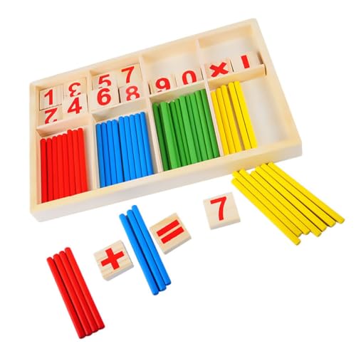 BCOATH Mathematik Lernspielzeug Für 1 Set Von Zahlenstäben Für Frühe Bildung Und Intellektuelle Entwicklung Zahlentafel Für Babyspielzeug Und Lernhilfen von BCOATH