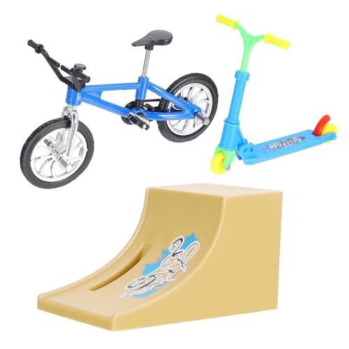BCOATH Mini Finger Bike Scooter Stressabbauendes Fingersportspielzeug Trainiert Fingerkoordination Inklusive Rampe Pädagogisch und Dekorativ für Zuhause und Büro BCOATH Mini Finger Bike Scooter Stressabbauendes Fingersportspielzeug Trainiert Fingerkoordination Inklusive Rampe Pädagogisch und Dekorativ für Zuhause und Büro von BCOATH
