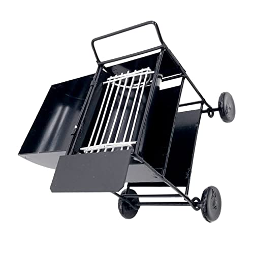 BCOATH Mini Grillwagen Für Puppenhaus Detailgetreue Miniatur Dekoration Perfektes Zubehör Für Gartenmöbel Und Grill Szenarien Ideal Für Kreative Spielideen Und Puppenhaus Kreationen von BCOATH