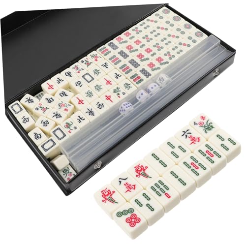 BCOATH Miniatur Mahjong Set mit U förmigem Maßstab Tragbares Reise mahjongspiel mit Solider Struktur Feiner Verarbeitung Glatter Oberfläche für Party Camping und Zuhause BCOATH Miniatur Mahjong Set mit U förmigem Maßstab Tragbares Reise mahjongspiel mit Solider Struktur Feiner Verarbeitung Glatter Oberfläche für Party Camping und Zuhause von BCOATH