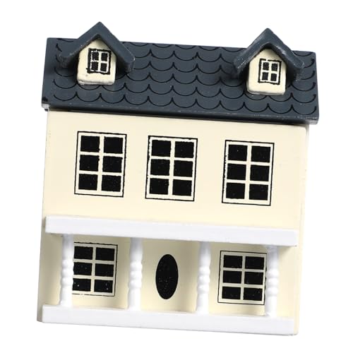 BCOATH Realistisches Miniaturhaus-modellbausatz Für Puppenhaus Holzvillen-Ornament von BCOATH