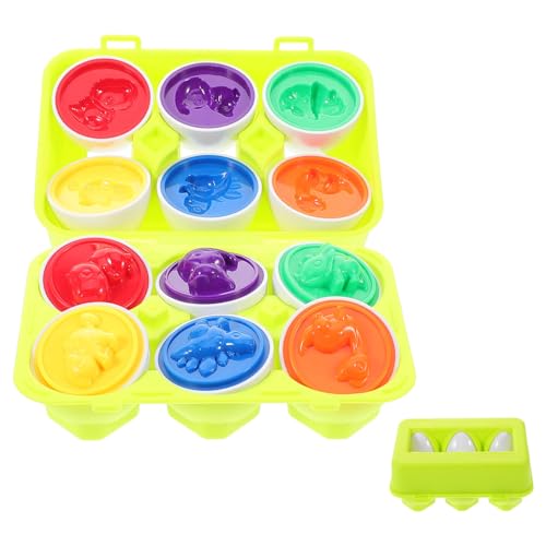 BCOATH Montessori Farbige Eier Formen Lernspielzeug Set für Pädagogisch Förderndes Motorikspielzeug zur Form Farberkennung für Jungen und Mädchen Ab Monaten BCOATH Montessori Farbige Eier Formen Lernspielzeug Set für Pädagogisch Förderndes Motorikspielzeug zur Form Farberkennung für Jungen und Mädchen Ab Monaten von BCOATH