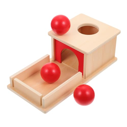 BCOATH Montessori Holzspielzeug Für 1 Set Educative Box Mit 3 Bällen Hand Augen Koordination Und Lernspielzeug Für Eltern Kind Interaktion Ideal Für Frühkindliche Bildung von BCOATH