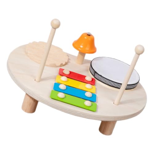 BCOATH Multifunktionales Holz Xylophon Schlaginstrument Percussion Musikset Frühpädagogisch Trommelset für Jungen Mädchen Kreativer Soundspaß BCOATH Multifunktionales Holz Xylophon Schlaginstrument Percussion Musikset Frühpädagogisch Trommelset für Jungen Mädchen Kreativer Soundspaß von BCOATH