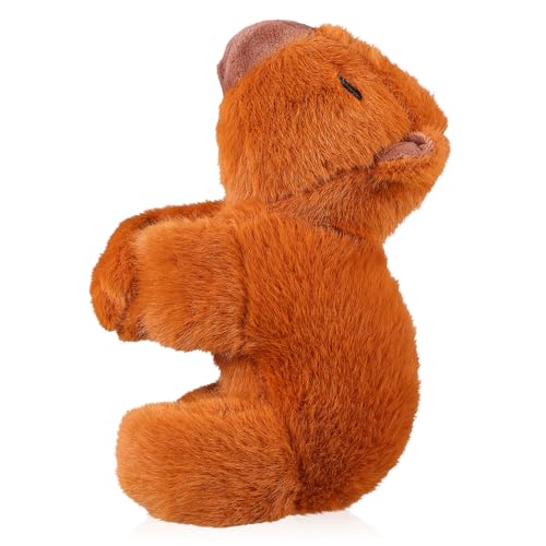 BCOATH Niedliches Capybara Klapparmband Stofftiere Tier Klapparmbänder Dekorative Armbänder Stofftier Armband Capybara Handgelenk Hugger Klapparmbänder Partygeschenke von BCOATH