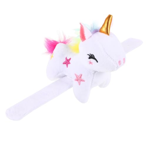 BCOATH Plüsch Einhorn Slap Armband Kuscheliges Weiches Party Armband mit Tiermotiv für Festival Dekoratives Mitgebsel BCOATH Plüsch Einhorn Slap Armband Kuscheliges Weiches Party Armband mit Tiermotiv für Festival Dekoratives Mitgebsel von BCOATH