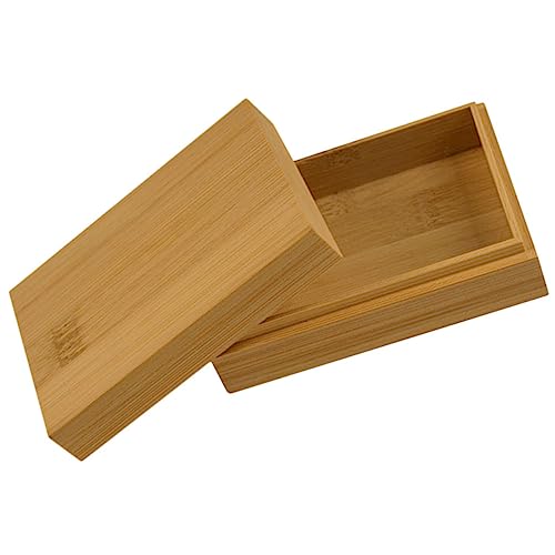 BCOATH Pokerbox Spielkarten Box Spielkarten aufbewahrung mit Deckel für Karten Kartenaufbewahrungsorganisator Pokerkoffer aus Holz hölzern Khaki von BCOATH