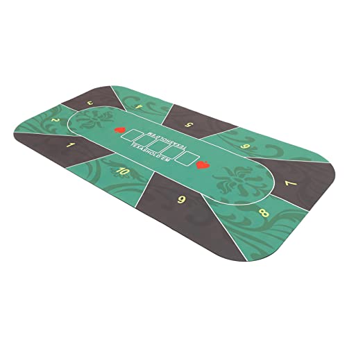 BCOATH Pokerchip-Tuch Tischmatte für Brettspiele Tischdecke für den Haushalt Familienmatte pokerauflage Poker Matte tischdecken Brettspiel-Tischmatte Mattenversorgung Gummi Green von BCOATH