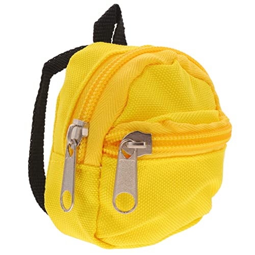 BCOATH Puppenrucksack Kleine Schultasche Mini Rucksack Puppen Stofftaschen Puppen Schultasche Mini Rucksack Modell Puppenhaus Zubehör Kleiner Rucksack Puppenkostüm von BCOATH