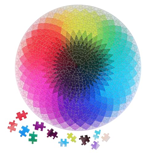 BCOATH Regenbogen Puzzle Regenbogen Herausforderungs Puzzle Schwere Rätsel Für Erwachsene Farbverlaufs Puzzle Für Erwachsene Puzzle Fall Farbwechsel Puzzle Für Erwachsene von BCOATH