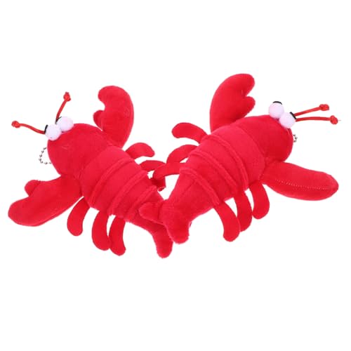 BCOATH Rotes Plüschtier Krabben anhänger Kuschelweiches Crayfish Cartoon Dekoration für Taschen Schlüsselbund Auto Party Schmuck BCOATH Rotes Plüschtier Krabben anhänger Kuschelweiches Crayfish Cartoon Dekoration für Taschen Schlüsselbund Auto Party Schmuck von BCOATH
