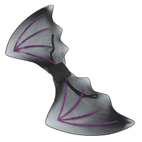 BCOATH Schwarze Feenflügel Schwarze Fledermausflügel Fledermaus-Cosplay-Kostüm Halloweenkostüm Halloween Costume Halloween Kleidung bat Flügel Cosplay Flügel für Erwachsene Metall Violett von BCOATH