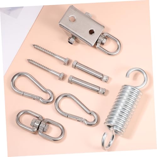 BCOATH Schwerlast Edelstahl Schaukel Aufhängungsset mit Drehbaren Haken und Schrauben für Veranda und Spielplatz Flexibel Rotierendes Befestigungsset für Hängematten und Schaukeln BCOATH Schwerlast Edelstahl Schaukel Aufhängungsset mit Drehbaren Haken und Schrauben für Veranda und Spielplatz Flexibel Rotierendes Befestigungsset für Hängematten und Schaukeln von BCOATH
