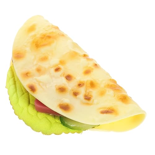 BCOATH Simulierte Pfannkuchen gefälschtes gekochtes Essen simulierter Taco Küchenessen dekoring verkleidung Tortillas dekoratives Pfannkuchenmodell Simulation gekochter Pfannkuchen PVC von BCOATH