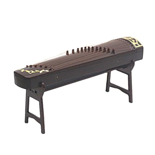 BCOATH Simuliertes Guzheng Mini-zubehör Puppenhaus Mini-hausmöbel Spielzeug Mini-hauszubehör Zubehör Für Puppenspielsets Vintage-dekor Miniatur-Guzheng Mini-möbeldekor Coffee Plastik von BCOATH