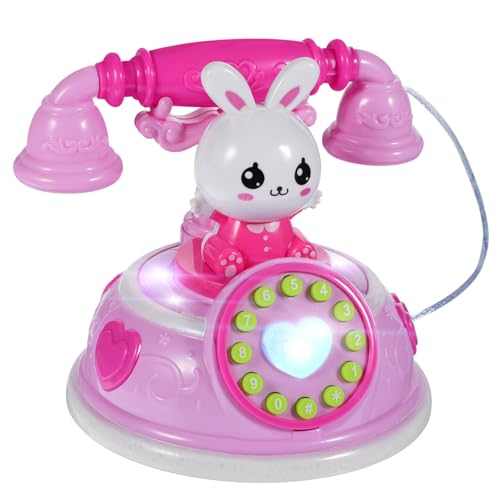 BCOATH Simuliertes Telefon Chatter Telefon Spielzeug Schnurgebundenes Retro-Telefon Kinder Telefon kinderzimmer zubehör Spielzeuge Mädchenspielzeug Intelligenzspielzeug Kinderspielzeug von BCOATH