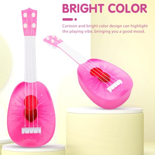 BCOATH Ukulele Gitarre Kunststoff Musikinstrument Modell für Anfänger Jungen Mädchen Geburtstagsgeschenk Lernspielzeug Robust Realistisch BCOATH Ukulele Gitarre Kunststoff Musikinstrument Modell für Anfänger Jungen Mädchen Geburtstagsgeschenk Lernspielzeug Robust Realistisch von BCOATH