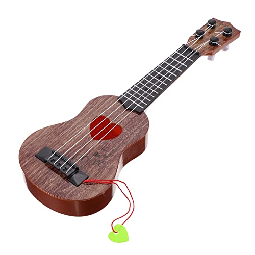 BCOATH Ukulele Lerninstrument Simulation Ukulele Herz Kaffee Farbe Musikalisches Lernspielzeug für Junge Mädchen und Jungen zur Frühkindlichen BCOATH Ukulele Lerninstrument Simulation Ukulele Herz Kaffee Farbe Musikalisches Lernspielzeug für Junge Mädchen und Jungen zur Frühkindlichen von BCOATH